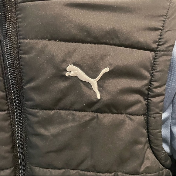 Puma Black/Blue Jacket size M (10-12) - Picture 2 of 6
